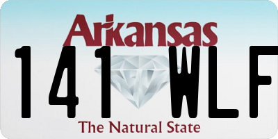 AR license plate 141WLF