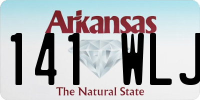 AR license plate 141WLJ
