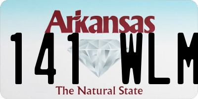 AR license plate 141WLM