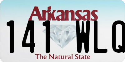 AR license plate 141WLQ