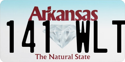 AR license plate 141WLT