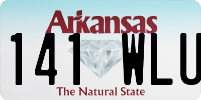 AR license plate 141WLU