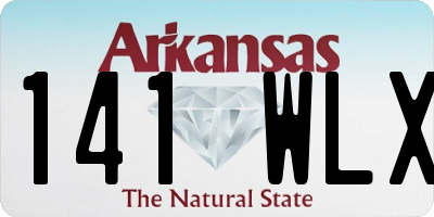 AR license plate 141WLX
