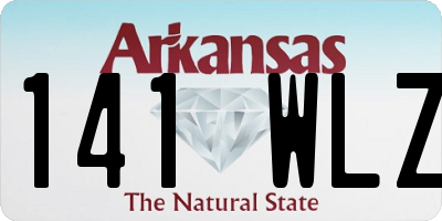 AR license plate 141WLZ