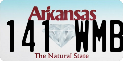 AR license plate 141WMB