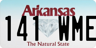 AR license plate 141WME