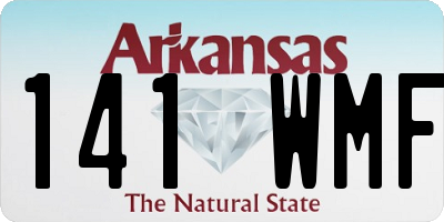 AR license plate 141WMF