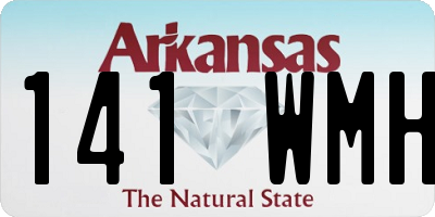 AR license plate 141WMH