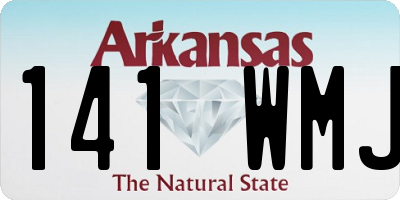 AR license plate 141WMJ
