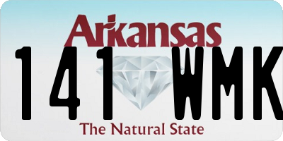 AR license plate 141WMK