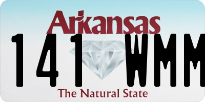 AR license plate 141WMM