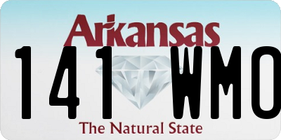 AR license plate 141WMO