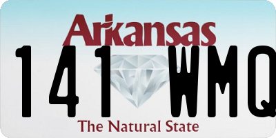 AR license plate 141WMQ