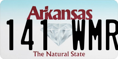 AR license plate 141WMR