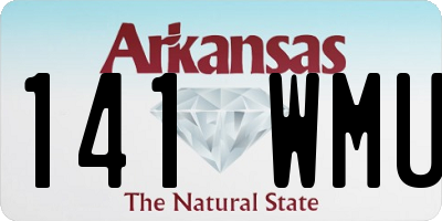 AR license plate 141WMU