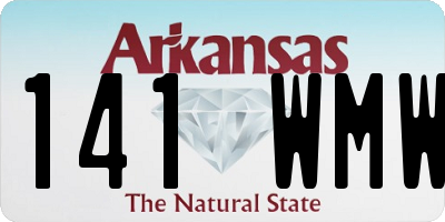 AR license plate 141WMW