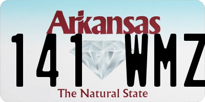 AR license plate 141WMZ