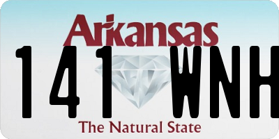 AR license plate 141WNH