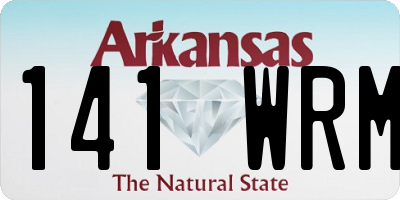 AR license plate 141WRM