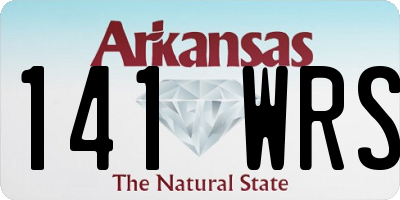 AR license plate 141WRS