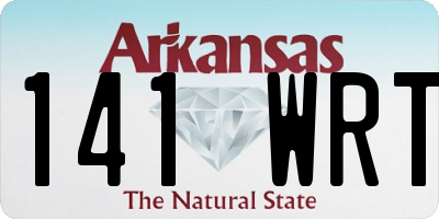 AR license plate 141WRT