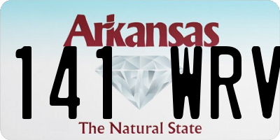 AR license plate 141WRV