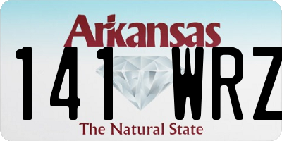 AR license plate 141WRZ