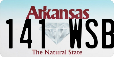 AR license plate 141WSB
