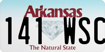 AR license plate 141WSC
