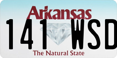 AR license plate 141WSD