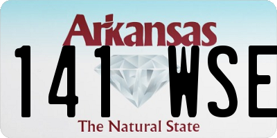 AR license plate 141WSE