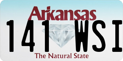 AR license plate 141WSI