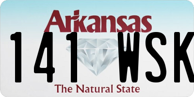 AR license plate 141WSK