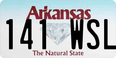 AR license plate 141WSL