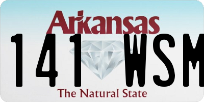 AR license plate 141WSM