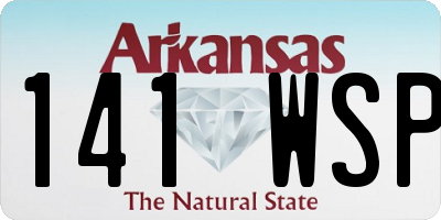 AR license plate 141WSP