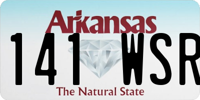 AR license plate 141WSR