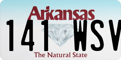 AR license plate 141WSV