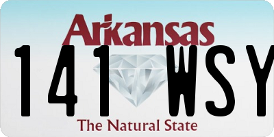 AR license plate 141WSY