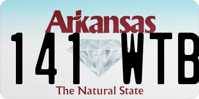 AR license plate 141WTB