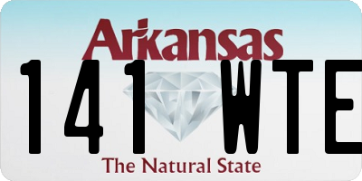 AR license plate 141WTE