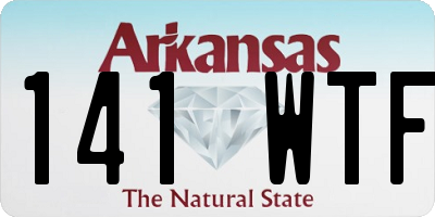 AR license plate 141WTF