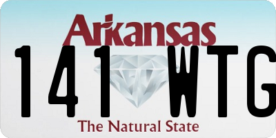 AR license plate 141WTG