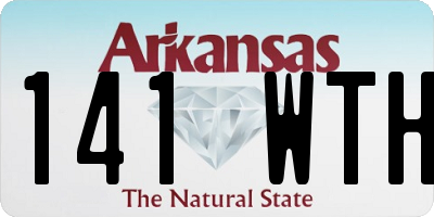 AR license plate 141WTH