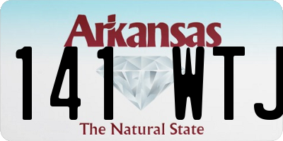 AR license plate 141WTJ