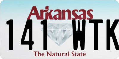 AR license plate 141WTK