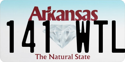 AR license plate 141WTL