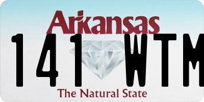 AR license plate 141WTM