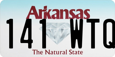 AR license plate 141WTQ