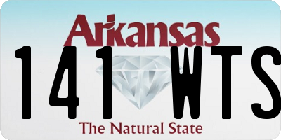 AR license plate 141WTS